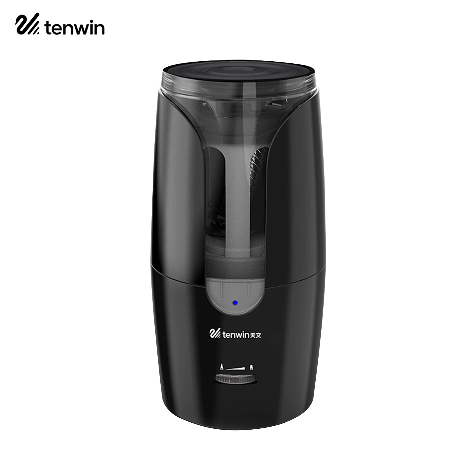 Tenwin Automatic Electric Pencil Sharpener Heavy-Duty Helical Blade to Fast Sharpen Adjustable Sharpness for 6-12mm Pencil