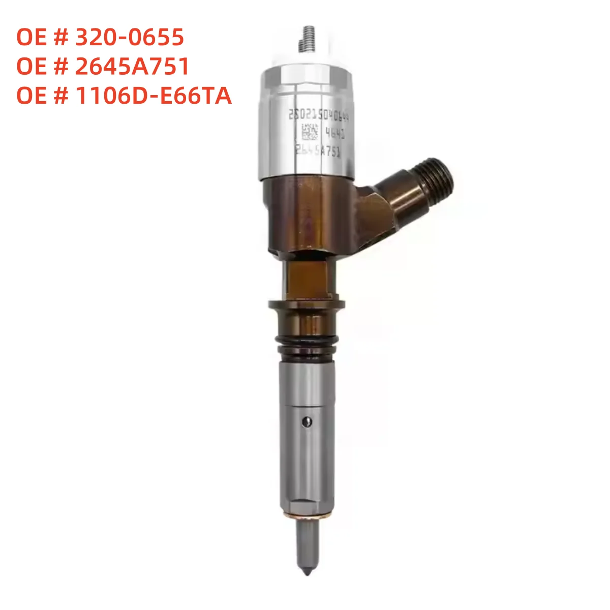 

High quality 320-0655 2645A751 1106D-E66TA Fuel Injector for Caterpillar CAT C6.6 Perkins