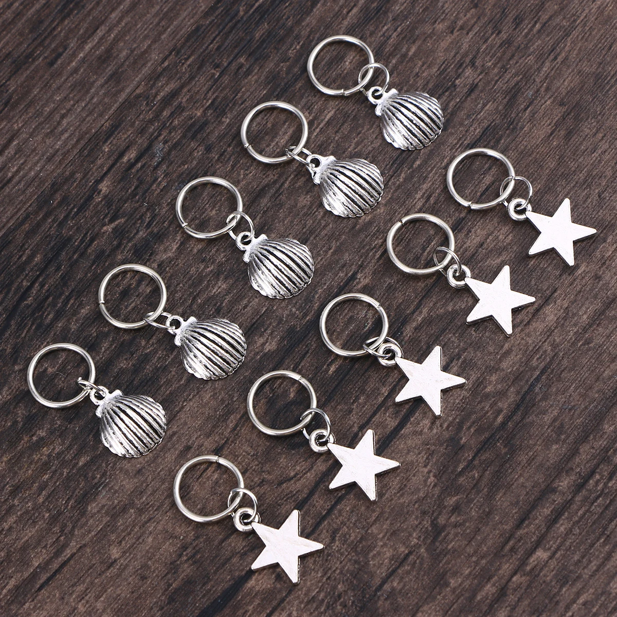 

45 Pcs Hairpin Headgear Girls Pendant Metal Ring Accessories Round Buckle Braid