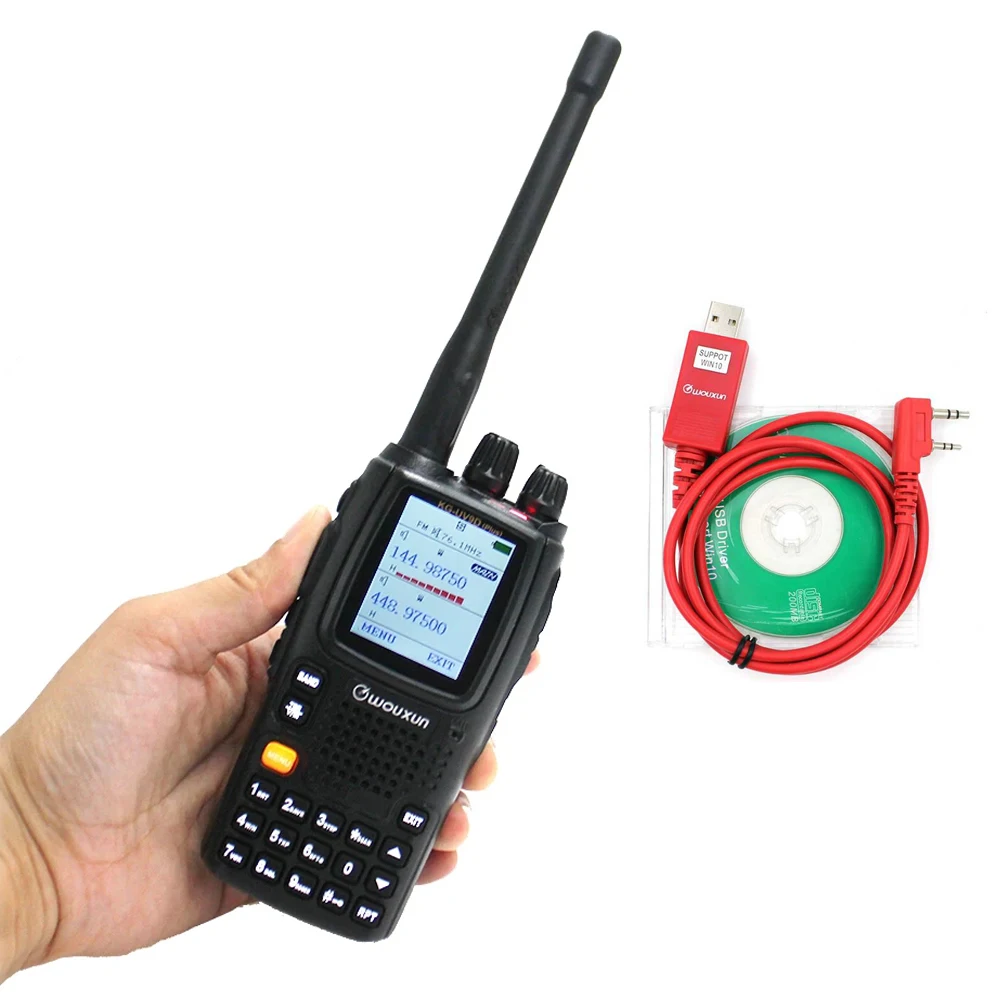 

Wouxun KG-UV9D Plus Air Band Multi-frequency Transceiver Multi-functional Cross Band Repeater Ham Radio DTMF Walkie Talkie