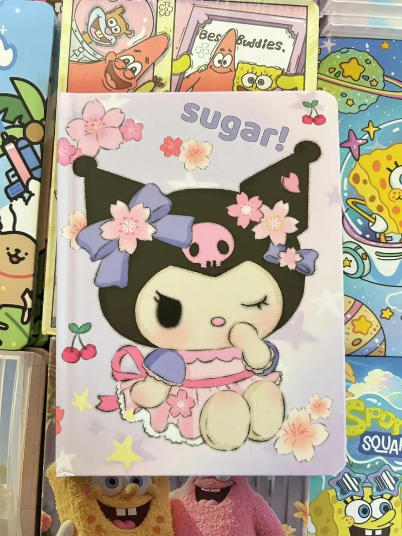 A5 Kawaii Hello Kitty My Melody Pochacco Kuromi Sanrio Student Niedliches Cartoon-Notizbuch Kinder Kontobuch Geschenk für Kinder