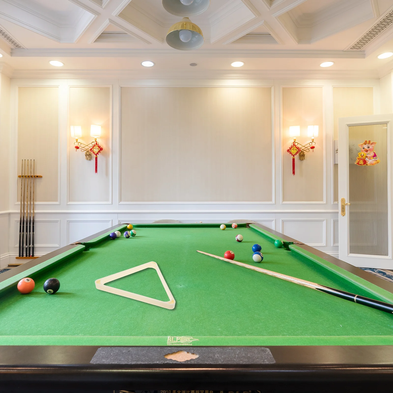 

1Pcs Triangle Billiard Rack Premium ABS Material Sturdy Lightweight Non-Scratch Surface Snooker Club Decor Billiard Balls