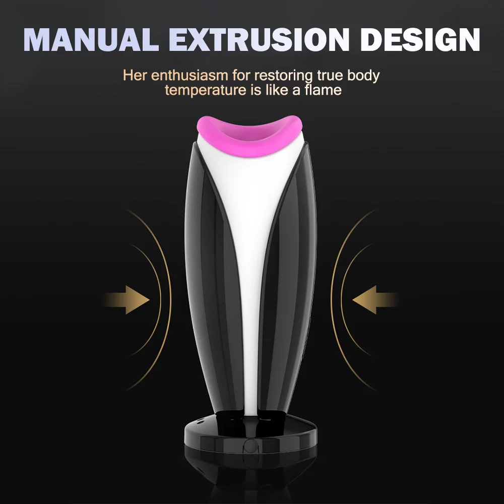 ของเล่นสําหรับชายMasturbationของเล่นPenis Trainer Voice Interactionพ็อกเก็ตช่องคลอดหีความร้อนVibratorชายผู้ใหญ่สินค้า