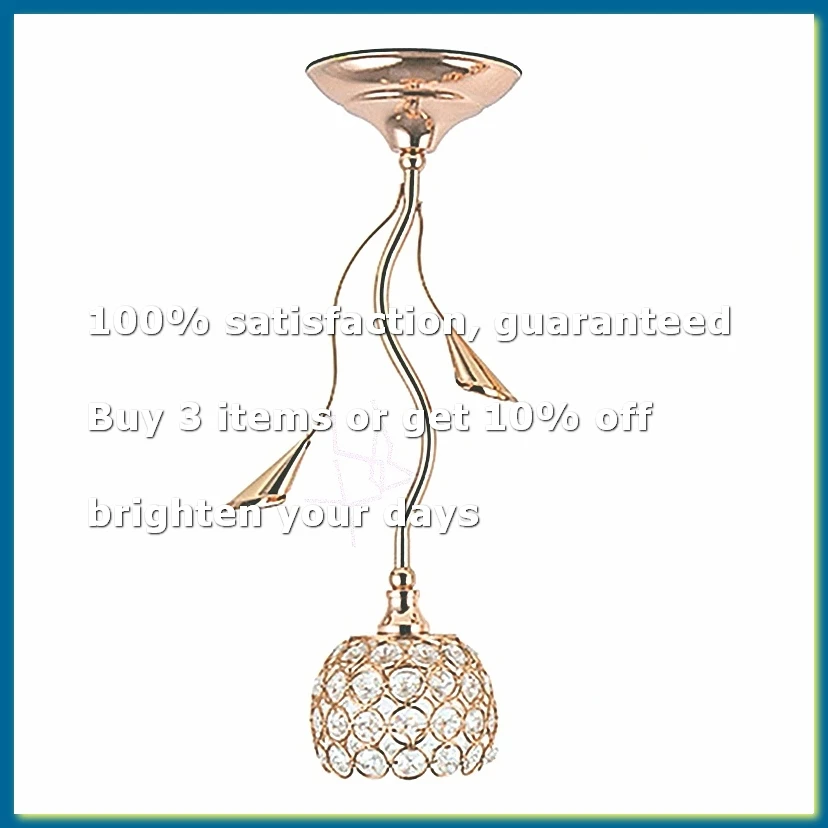 Gold Crystal Candle Holder, Iron Flower Shaped Candlestick Small Vintage Candlestick Set for Table Centerpiece,L