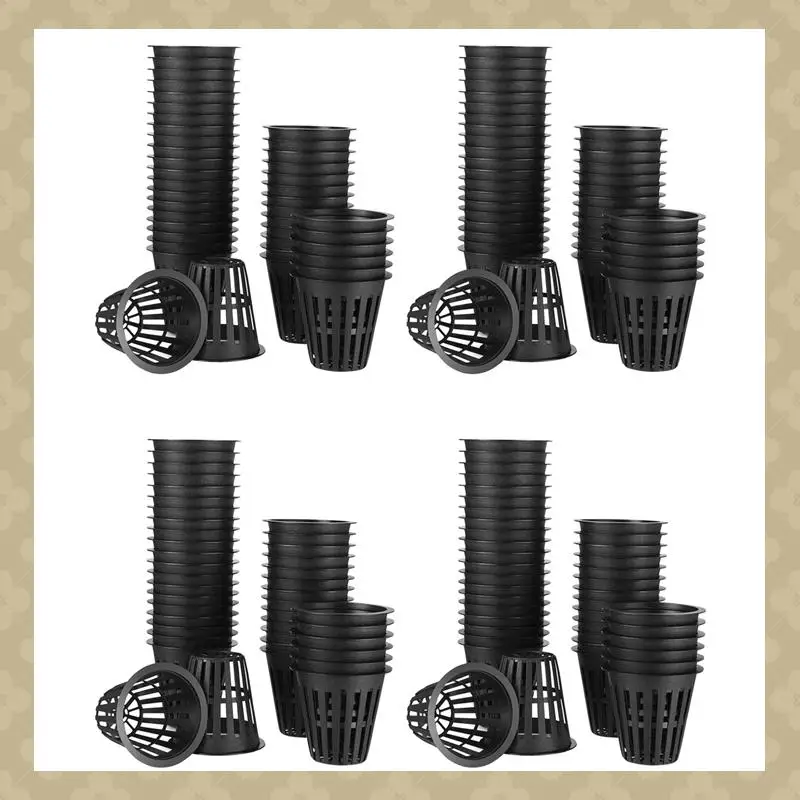 

AB45 240 Pack 2 Inch Net Cups Slotted Mesh Wide Lip Filter Plant Net Pot Bucket Basket For Hydroponics