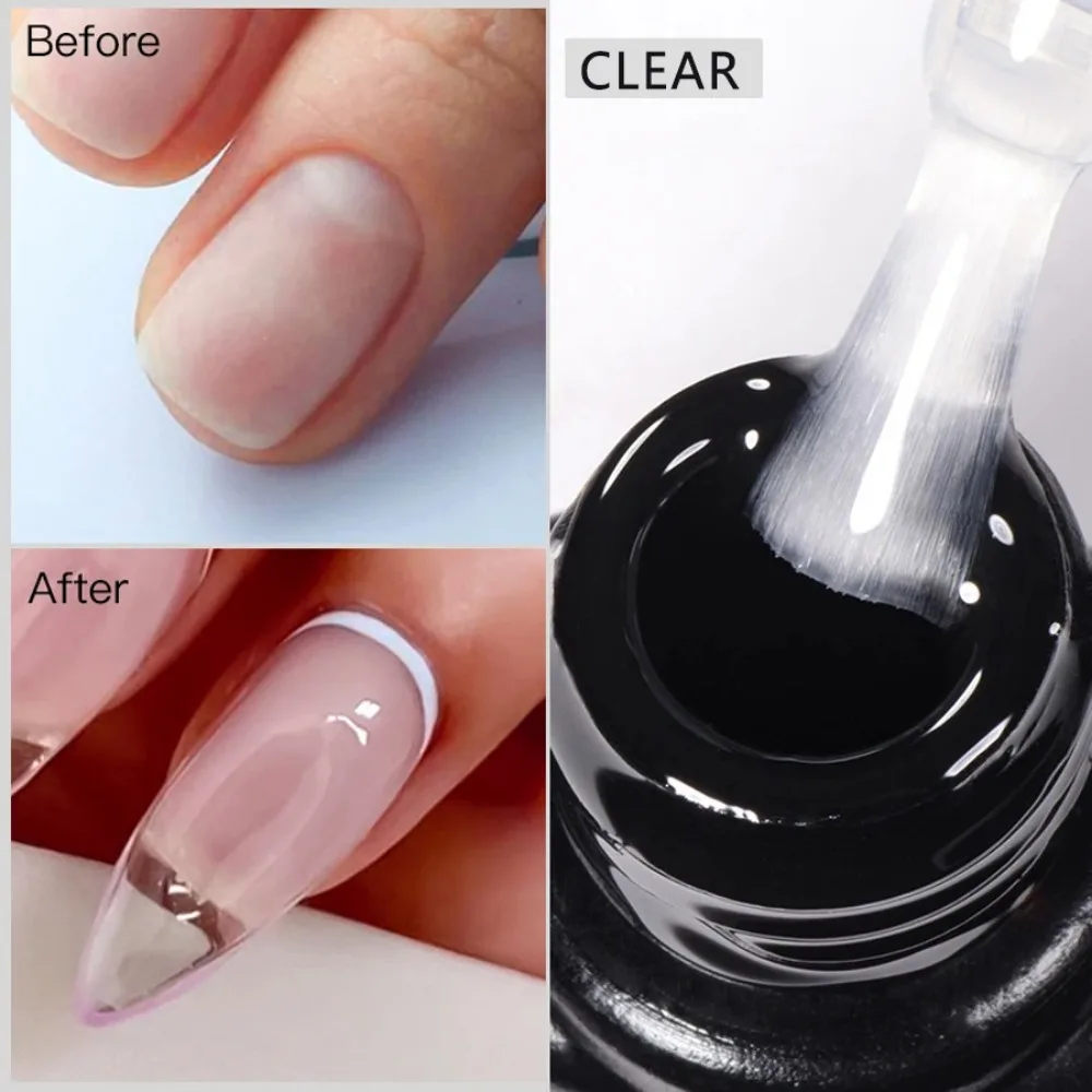 XEIJAYI Extension Nail Gel Jelly Pink White Clear Extended Liquid Gel Polish Self Leveling Soak Off UV Nail Stylist Supplies