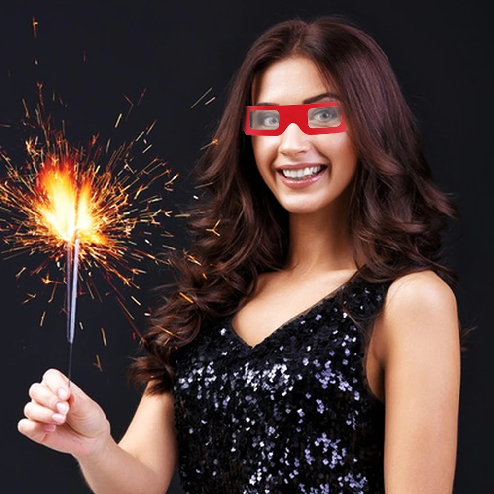 

20pcs Rainbow Diffraction Glasses For 3D Viewing Festival Party Paper Eyewear Neon Light Effects Comfortable Wearable