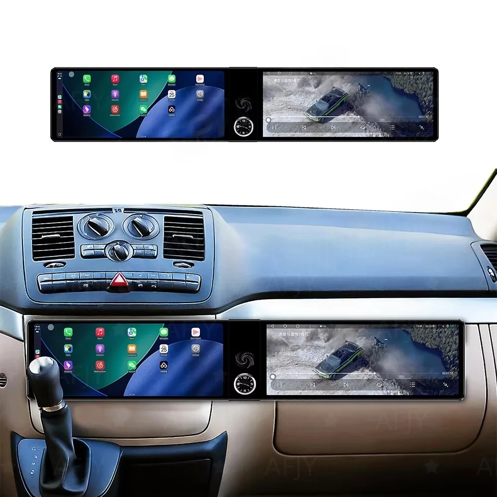 Dual 12,3 Zoll für Mercedes Benz Vito Viano 2004-2015 Android 13 GPS-Navigation Carplay Multimedia-Player Radio Wireless Head Unit