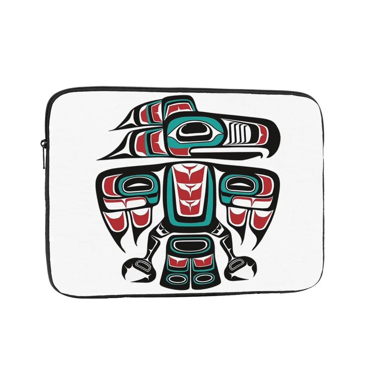 Haida Tlingit Native Raven Totem Notebook Laptop Bag Case Pouch 10 12 13 15 17 Inch Tablet Shockproof Case Bag