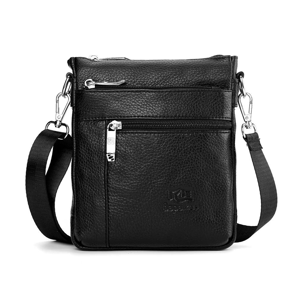 

Мужская сумка на одно плечо из натуральной кожи, повседневная деловая сумка через плечо, кожаная сумка высокого качества для мужчин