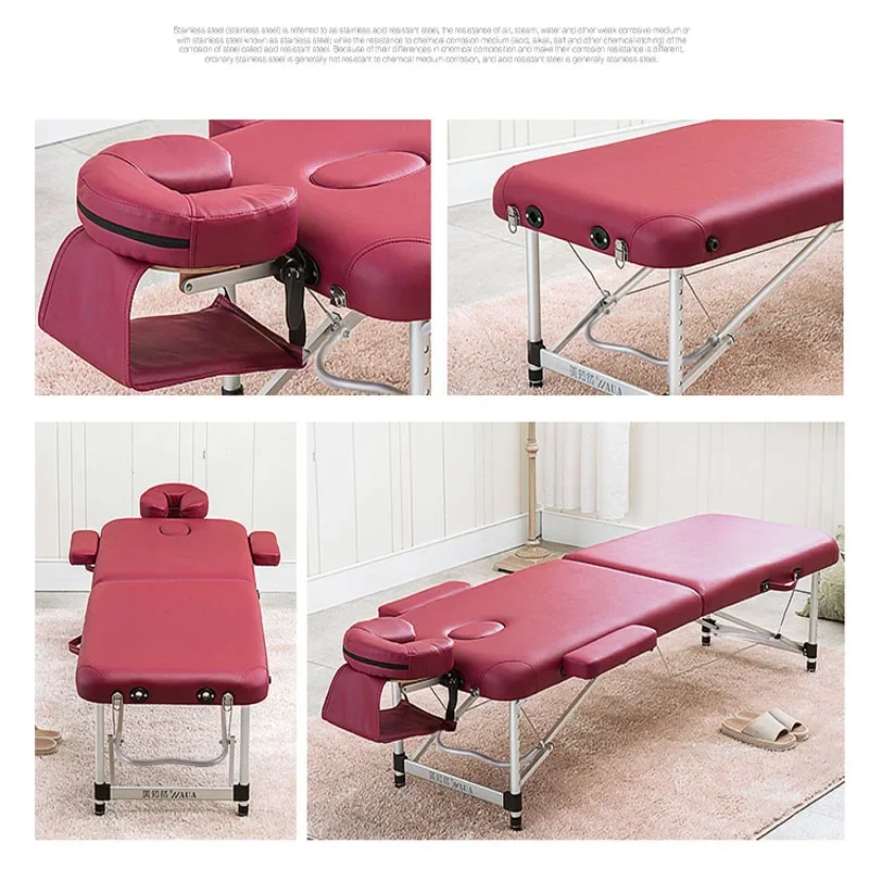 Multi functional original point folding massage bed household massage physiotherapy beauty bed portable portable embroidery