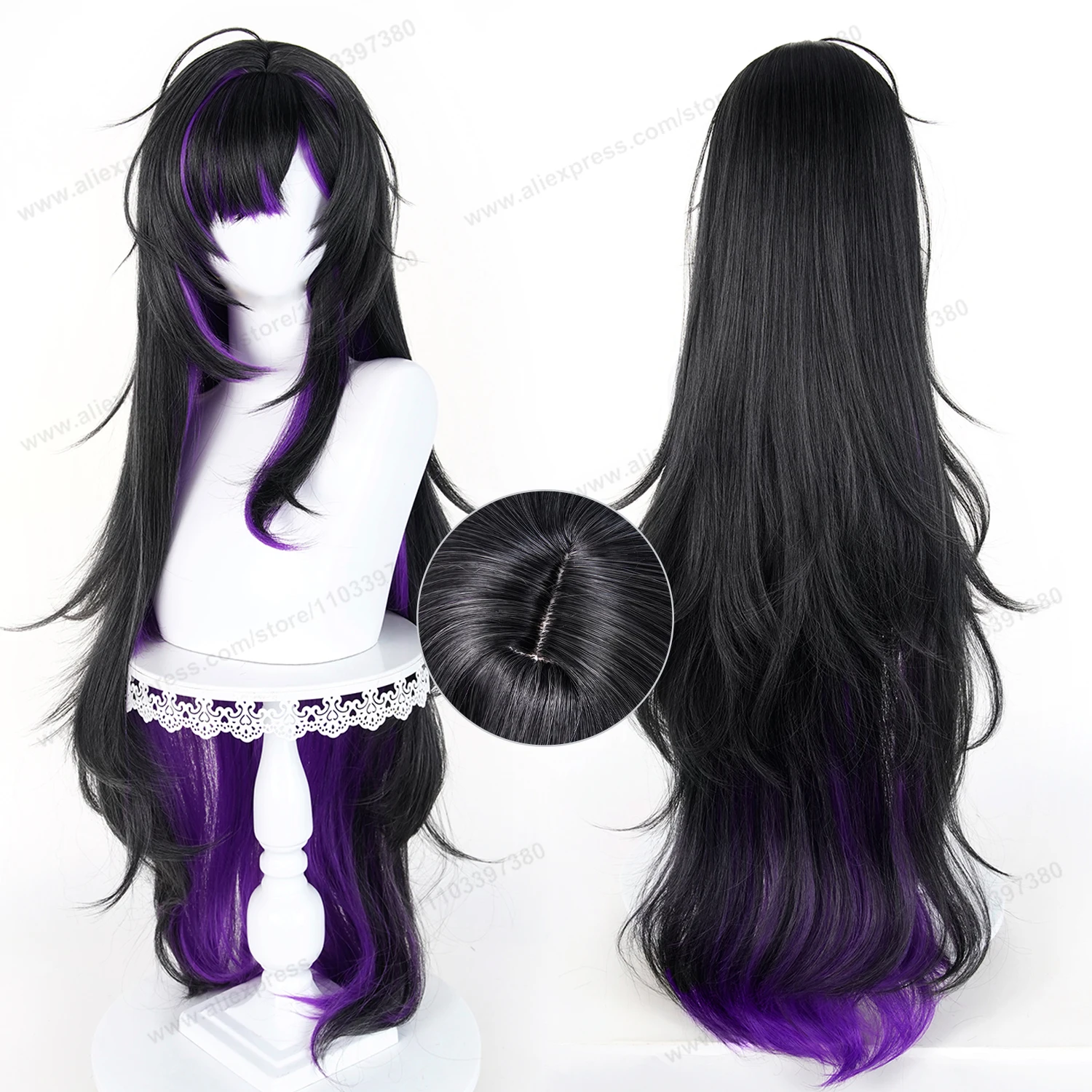 

Label Cosplay Wig 100cm Long Women Hair Anime Cosplay Wig Halloween Heat Resistant Synthetic Wigs