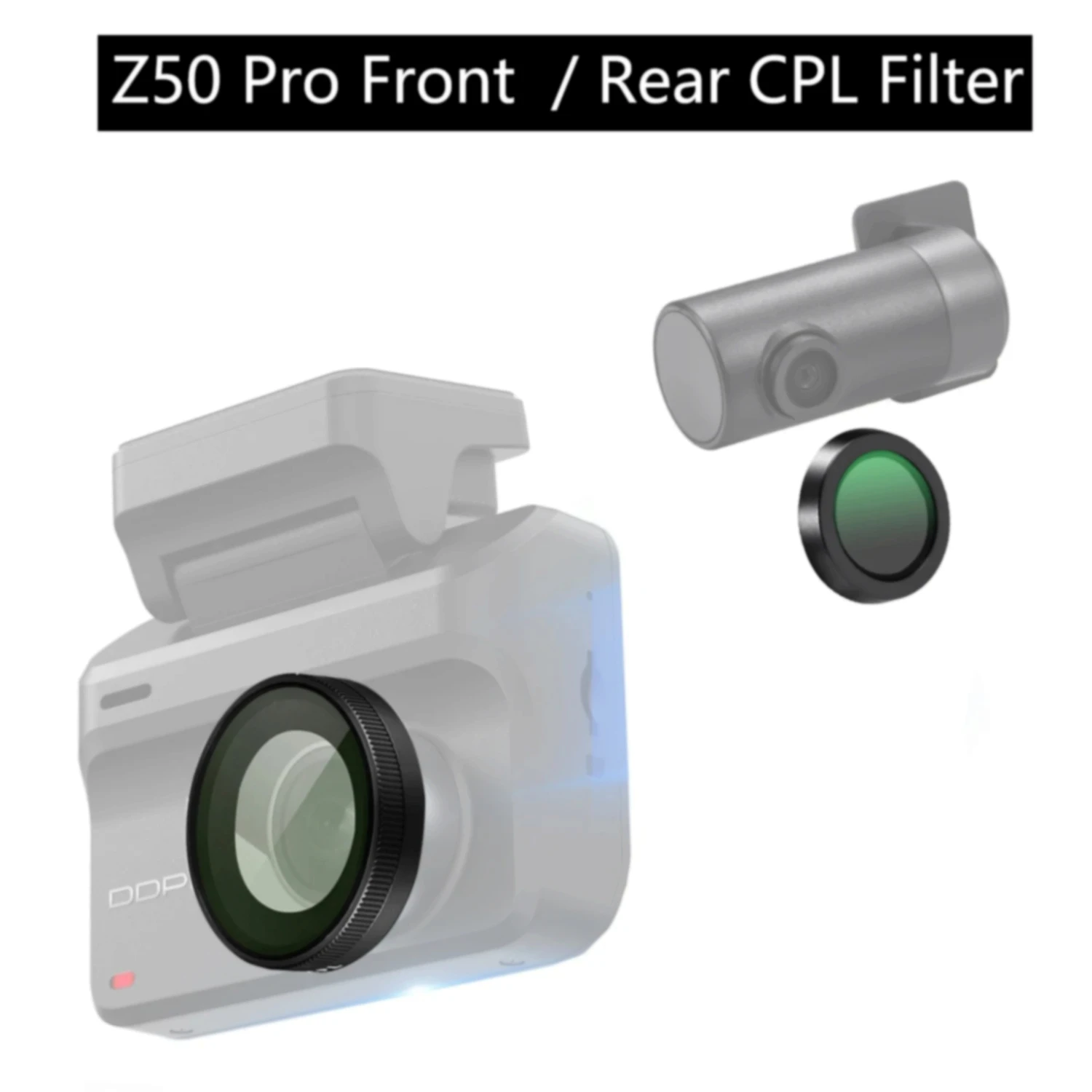 for DDPAI Dash Cam Z50 Pro CPL Filter Lens Dust Protection Anti Glare for DDPAI Z50 Pro Rear Camera CPL Filter
