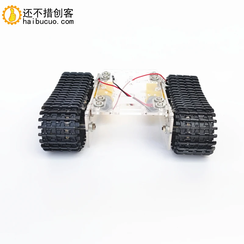 Tanyue-Chassi tanque de acrílico totalmente montado, carro inteligente com educação STEM Line, TT Motor, 3-9V, SNX1, Upgrade