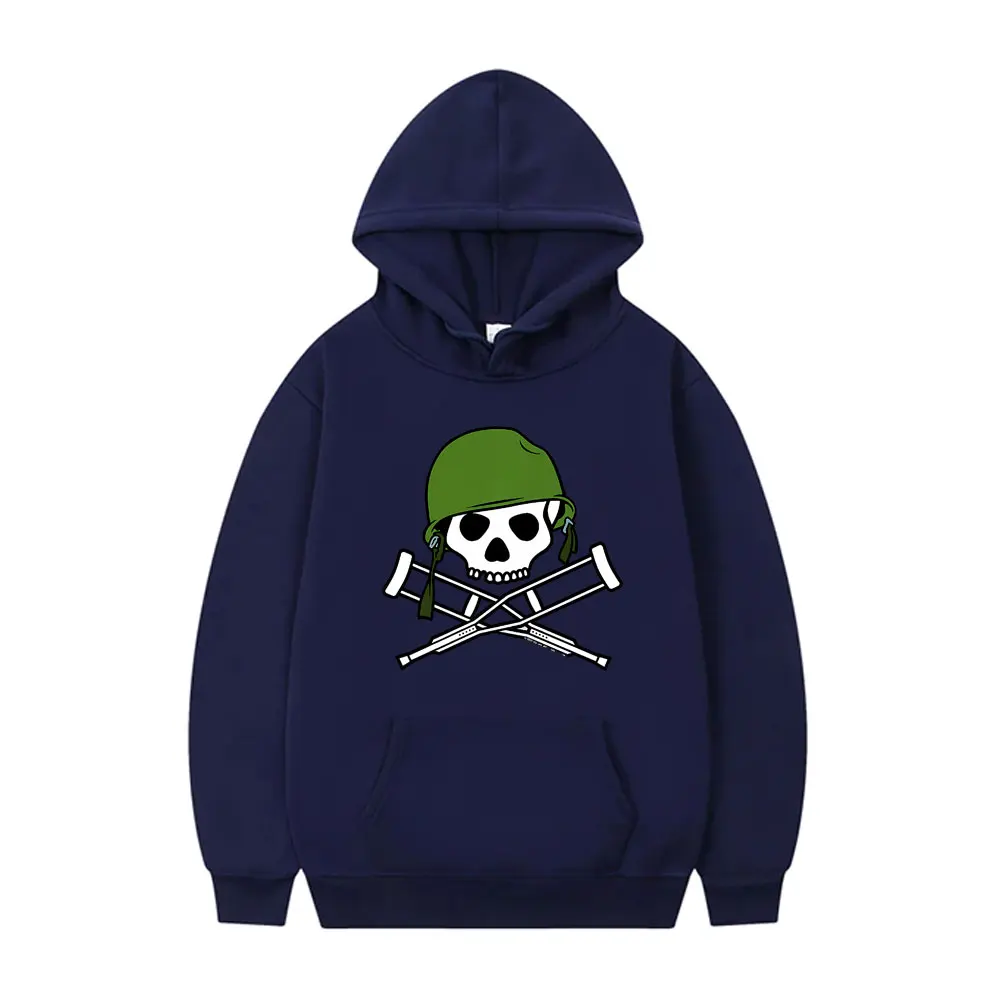 Vintage Jackass Skeleton Crutches Logo Graphic Hoodie Male Fashion Oversized Streetwear Men Women Casual Fleece Cotton Hoodies