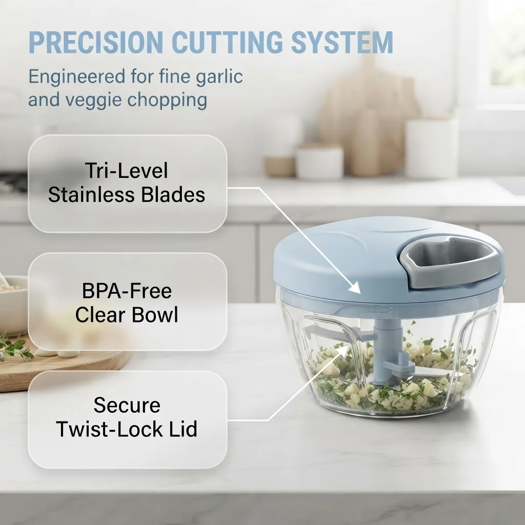 Picadora manual de alimentos d - Kitchen Gadgets Vegetable Chopper reseña y precio