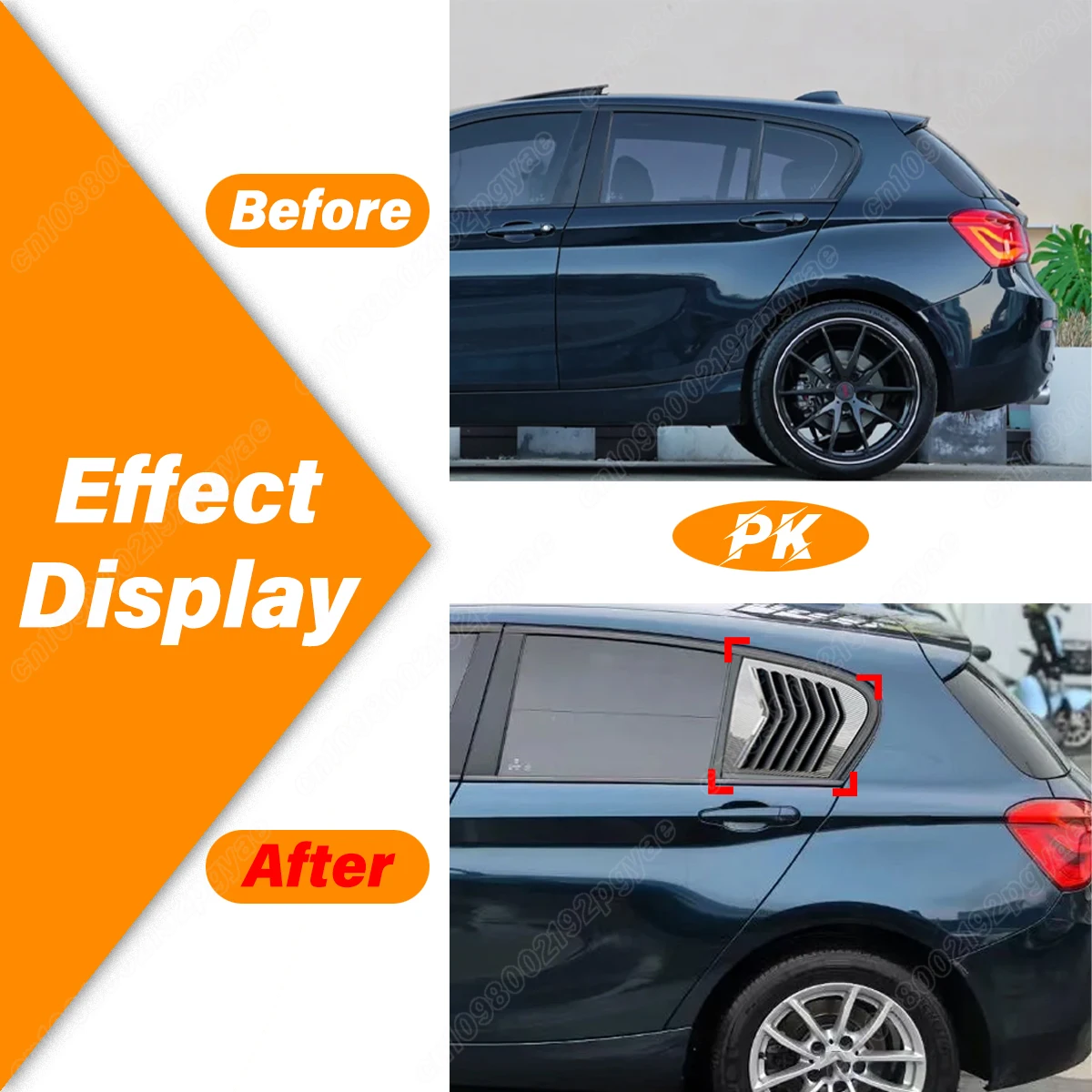 For BMW 1 Series F20 118i 120i Hatchback 2011 2012 2013 2014 2015 2016 2017 2018 2019 Rear Window Blind Cover Side Decor Kit