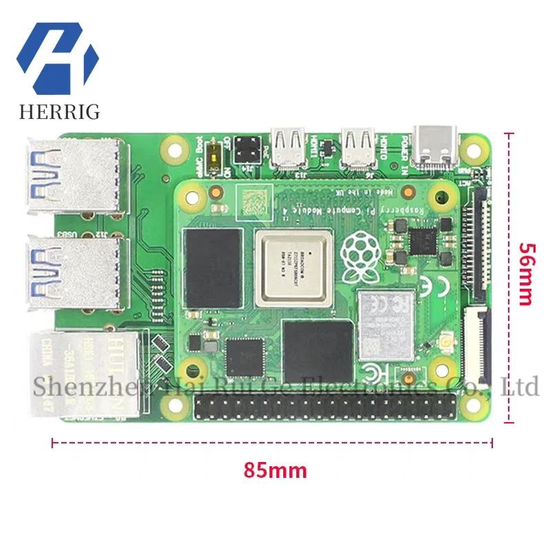 

Raspberry Pi CM4 to 4B Expansion Board Compute Module 4 Calculation Module to PI4B Adapter Module