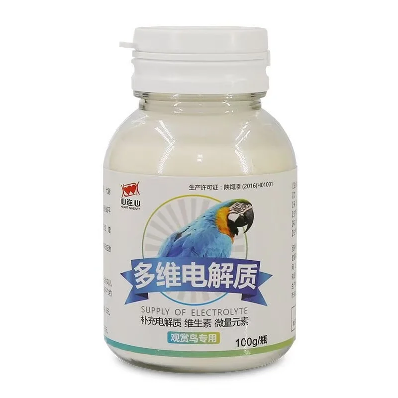 100g Papageien-Multivitamin Elektrolyt Anti-Stress Spannungslöser Spurenelemente Nahrungsergänzung