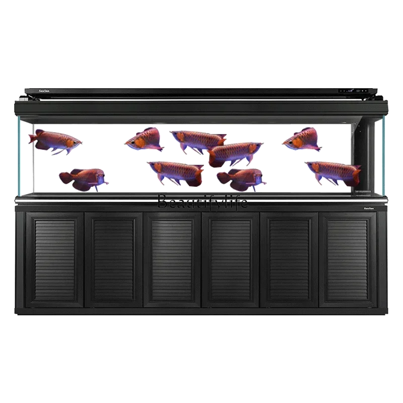 

LD33Super White Fish Tank Living Room Large Ecological Aquarium Office Fever Grade Dragon Fish Tank