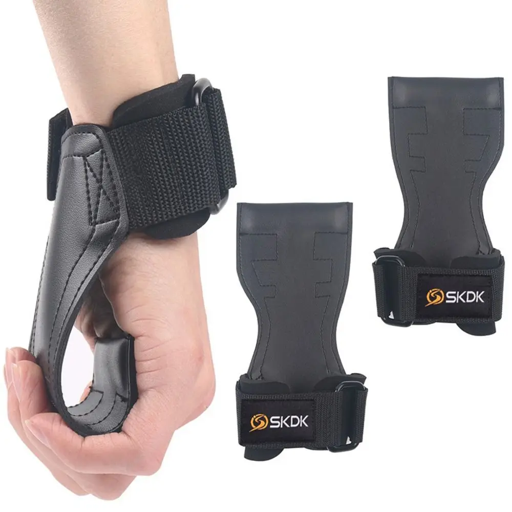 1 Pair Thicken Fitness Power Straps Non-slip Adjustable Sports Wrist Pads Durable Wear-resistant Deadlift Power Straps Deadlift