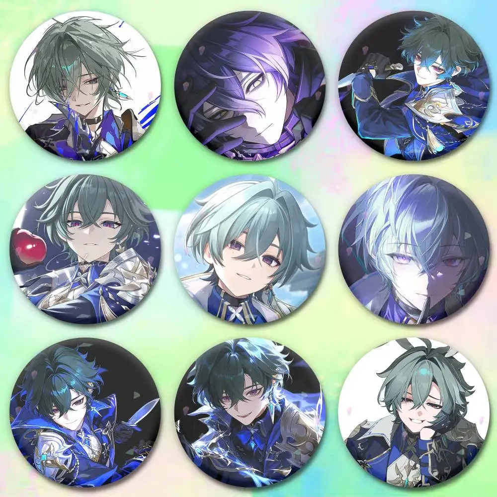 

Genshin Impact Cryo L-Lohen Badges Creative Tinplate Button PinsBrooch Badge Clothes Backpack