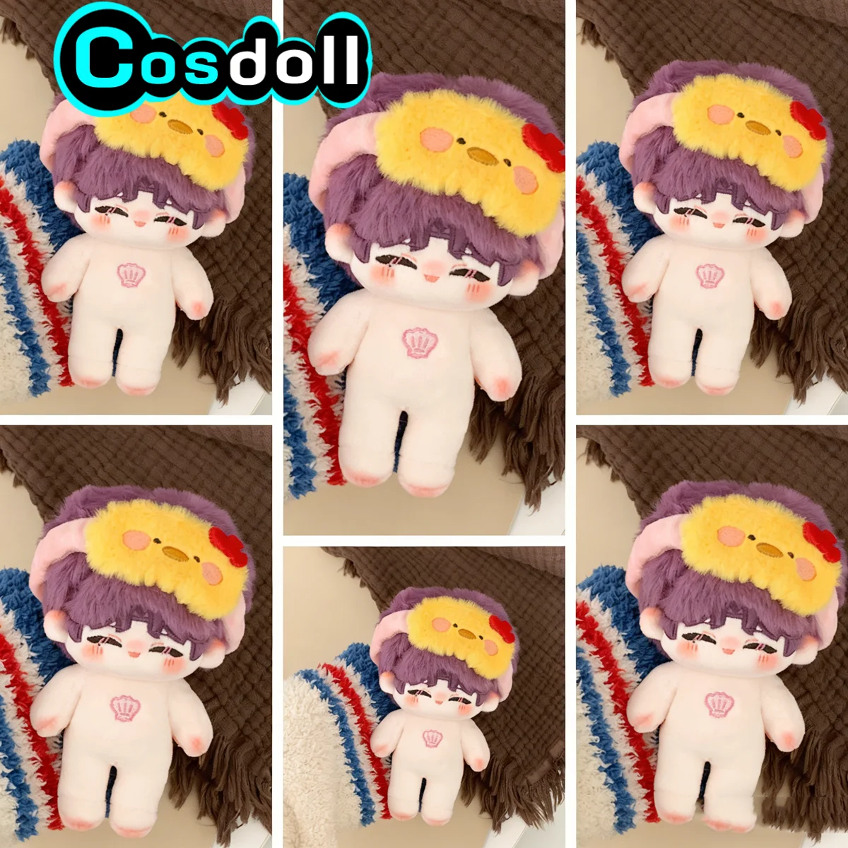 

In Stock 10cm Love and Deepspace Rafayel Sylus Caleb Stuffed Plushies Doll Clothes Keychain Flower Eye Patch Anime Game Toy Ki
