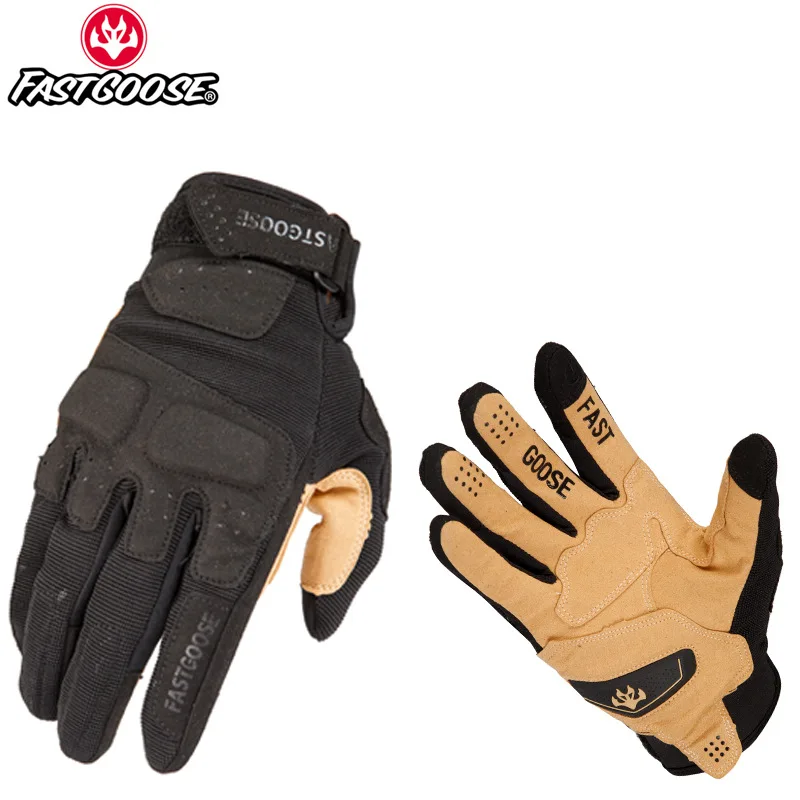 Fastgoose Touch Screen Motorcycle Gloves, Off-Road, Anti-Fall Racing Gloves