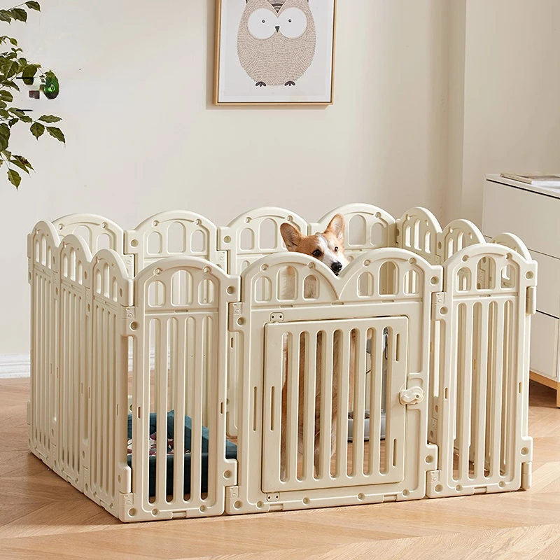 Dog Playpen Pet Dog Fence Cage Small and Medium Dogs Teddy Fence Indoor Protective Fence Indoor Cat Rabbit Cage