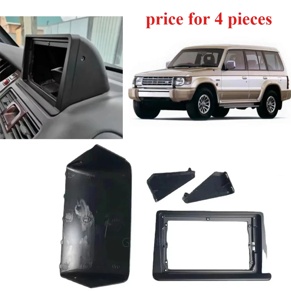 

1 Set 4 Pcs 9 Inch Radio Frame Cover for Pajero V30 Screen Support for Montero V40 Navigation Panel Accessories for Shogun V20