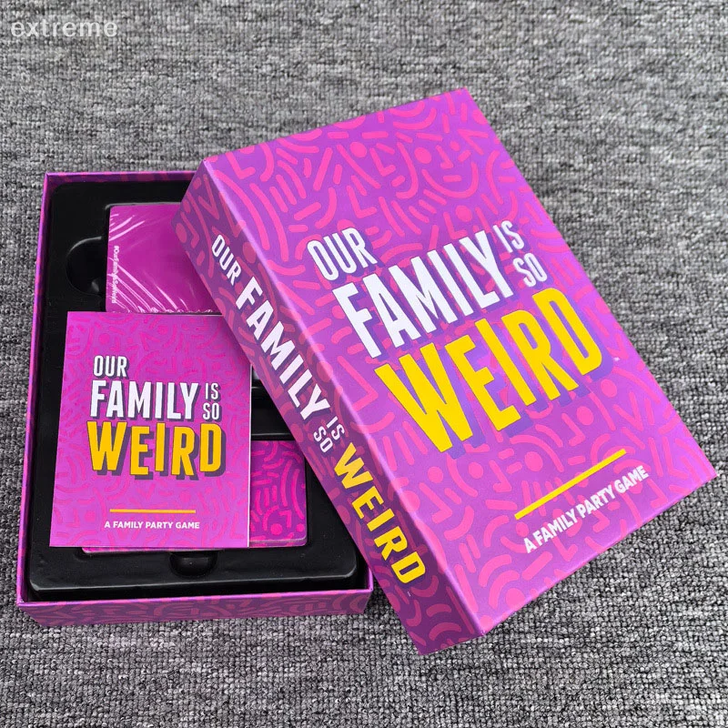 UNSERE FAMILIE IST SO WEIRD – A FAMILY Strange Family Gathering Party Brettkartenspiel Spielzeug