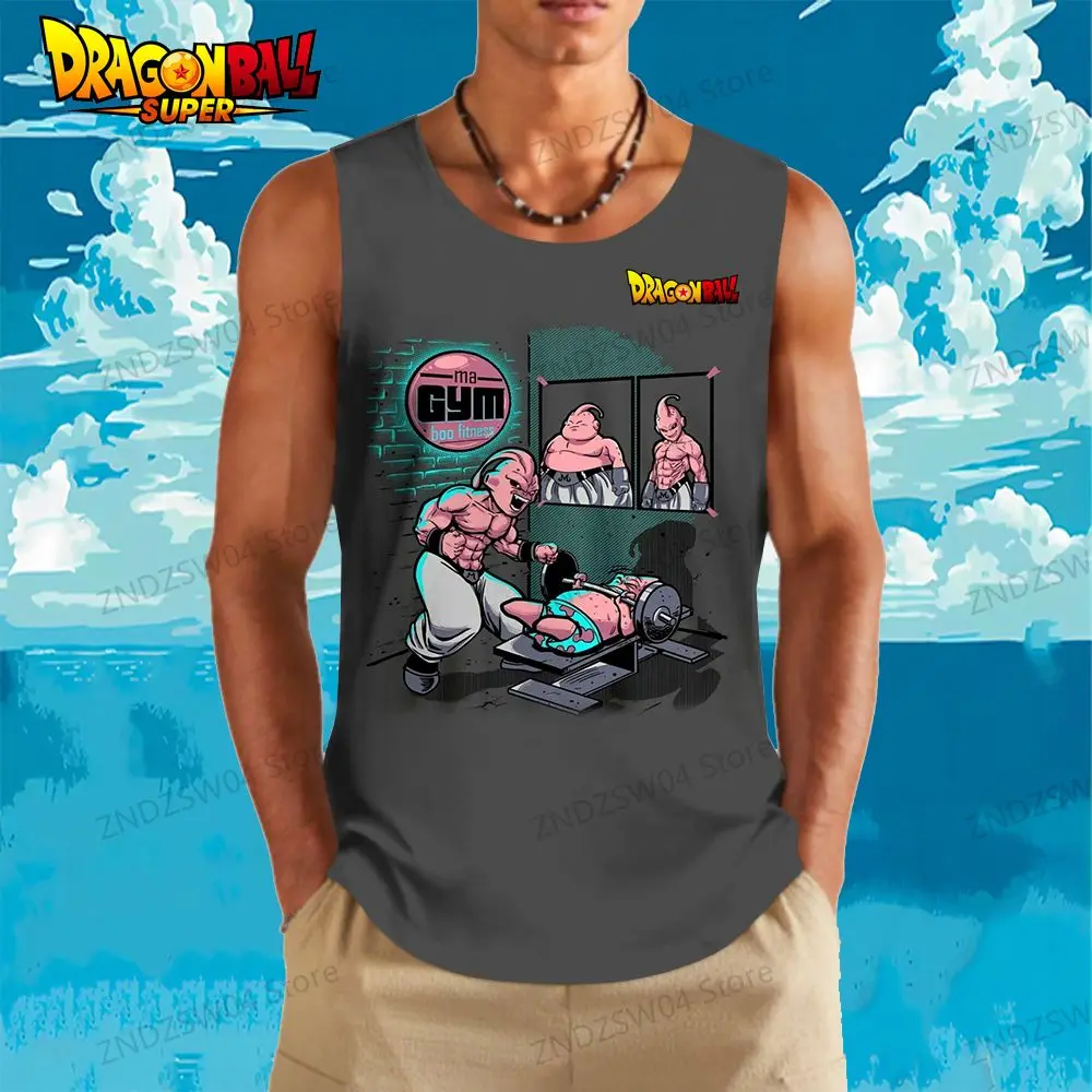 Goku 2024 Vegeta Męski dziecięcy Tank Top Gym Dragon Ball Z Cool Anime Sexy Wear Summer Harajuku Style Oversized 110-6XL Tops