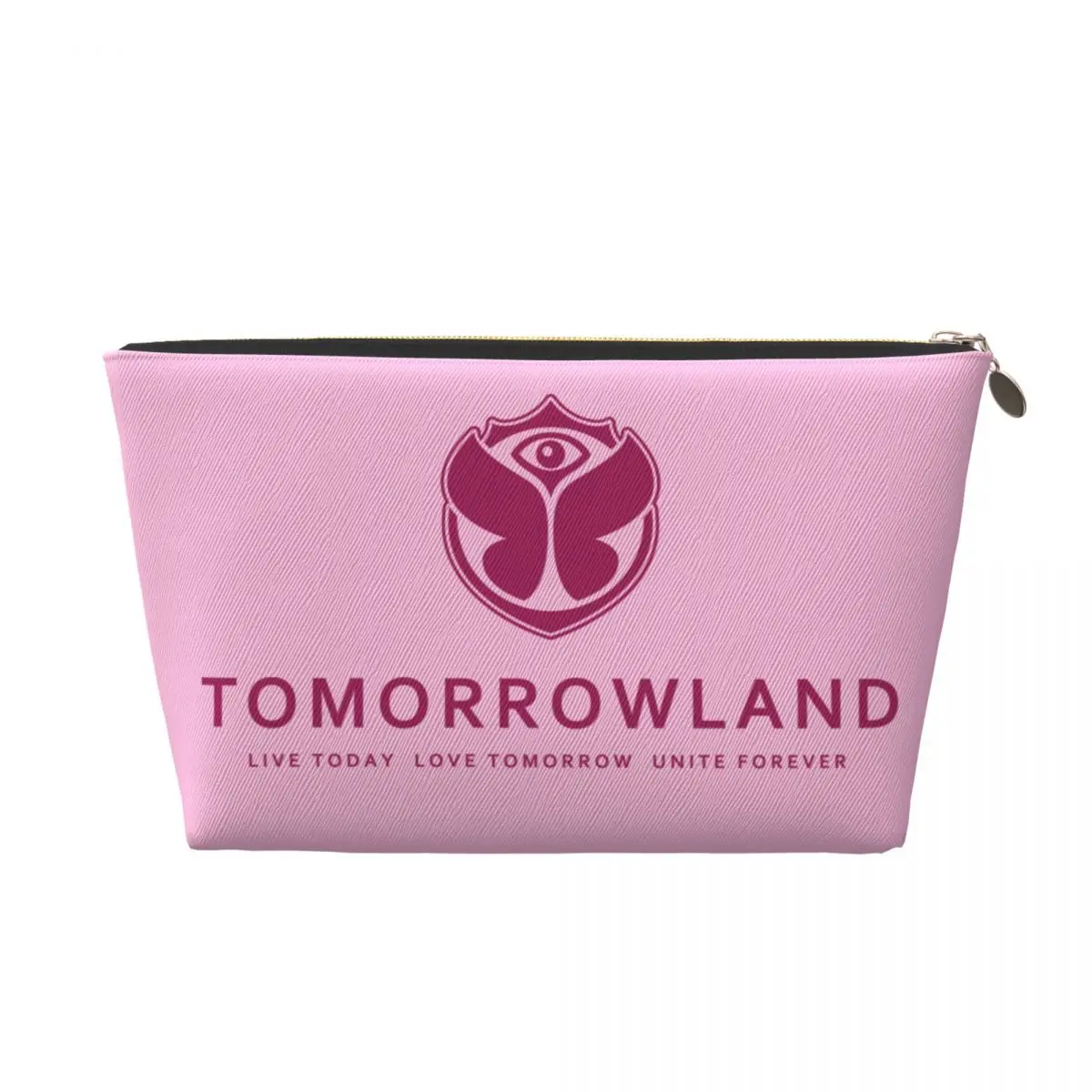 Custom Travel Tomorrowland Toiletry Bag Belgian Electronic Dance Music Festival Makeup Cosmetic Beauty Storage Dopp Kit Box