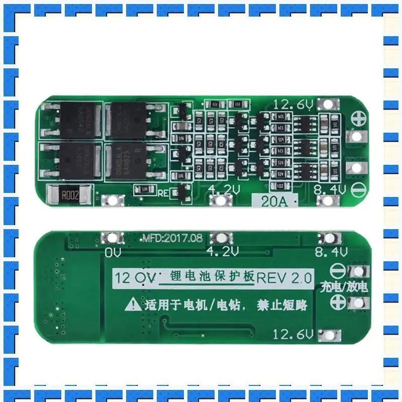 

ABNG 40Pcs 3S 20A BMS 18650 Li- Lithium Battery Charger Module BMS Protection Board PCB 11.1V 12V 12.6V Module
