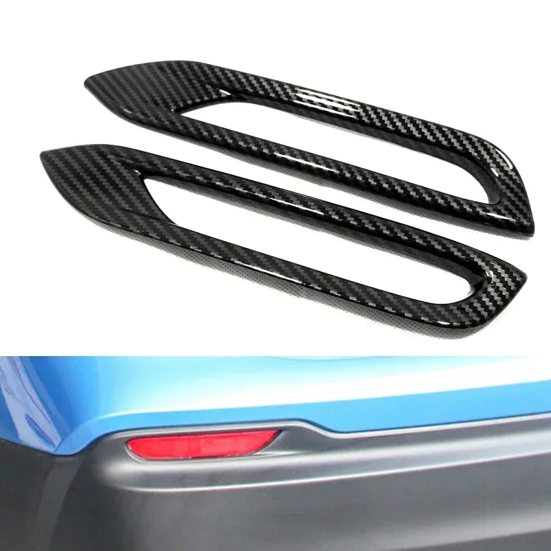 Chrome Carbon Look For Nissan Qashqai J11 2019 2020 Rear Fog Light Cover Frame Trim accessories