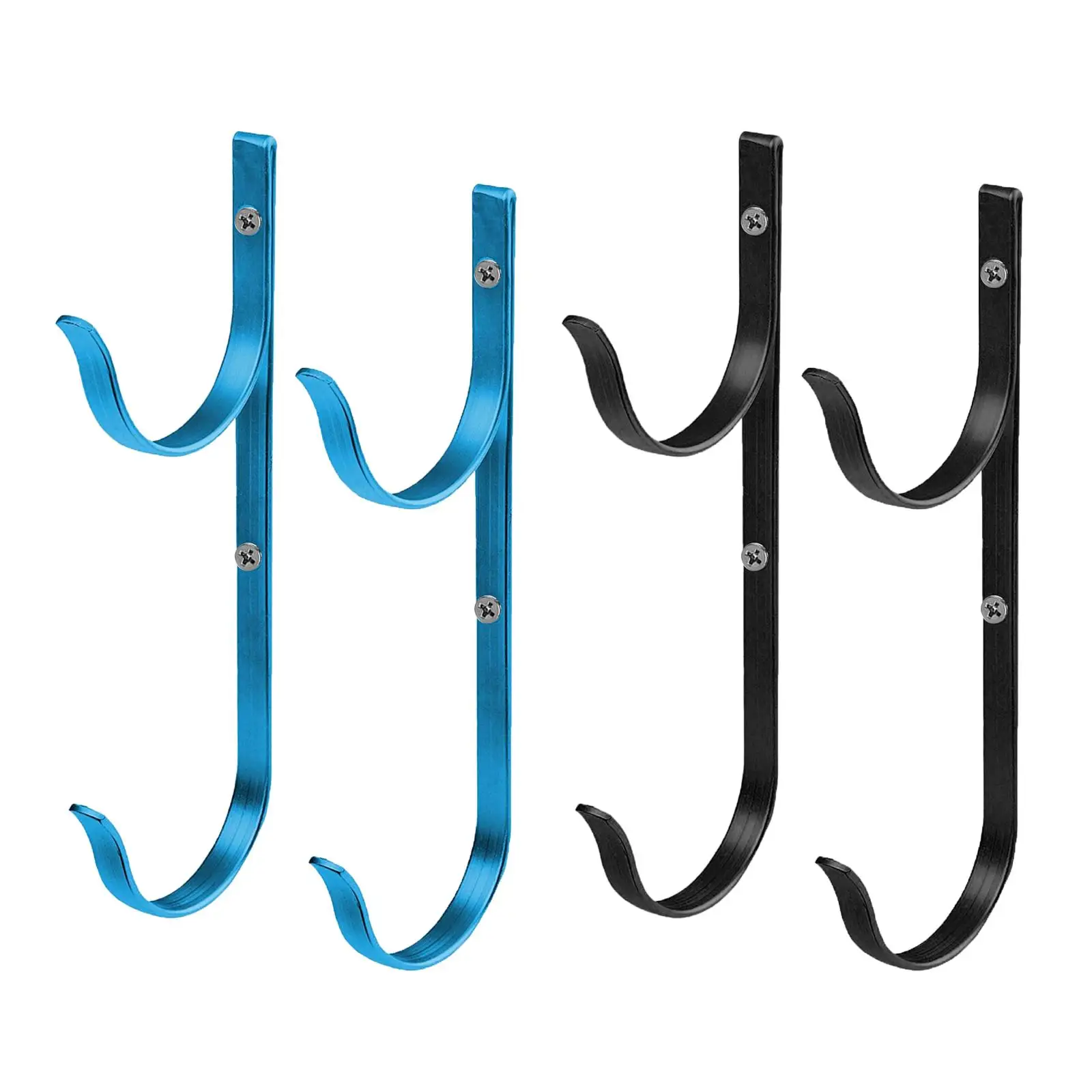 Aluminium Holder Set Double Hook Hanging Rack Pool Telescopic Rod Hook Pool Pole