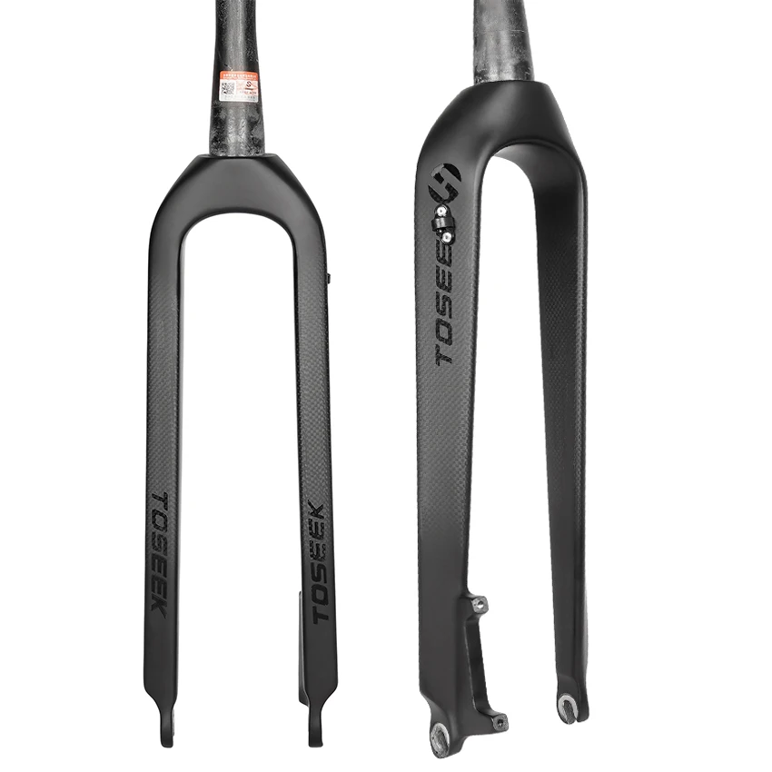 

STLF Toseek 3k Black Matte Mountain Bike Mtb Rigid Fork 26 27.5 29er Carbon Fork Parts for Bicycle