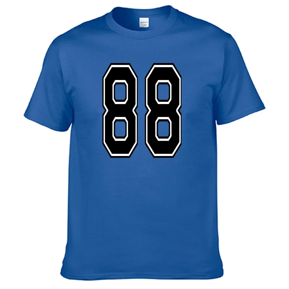 88 number Custom 100% Cotton T Shirt Men Women Print name T-Shirt Basketball、football、 ball number customization T-shirt