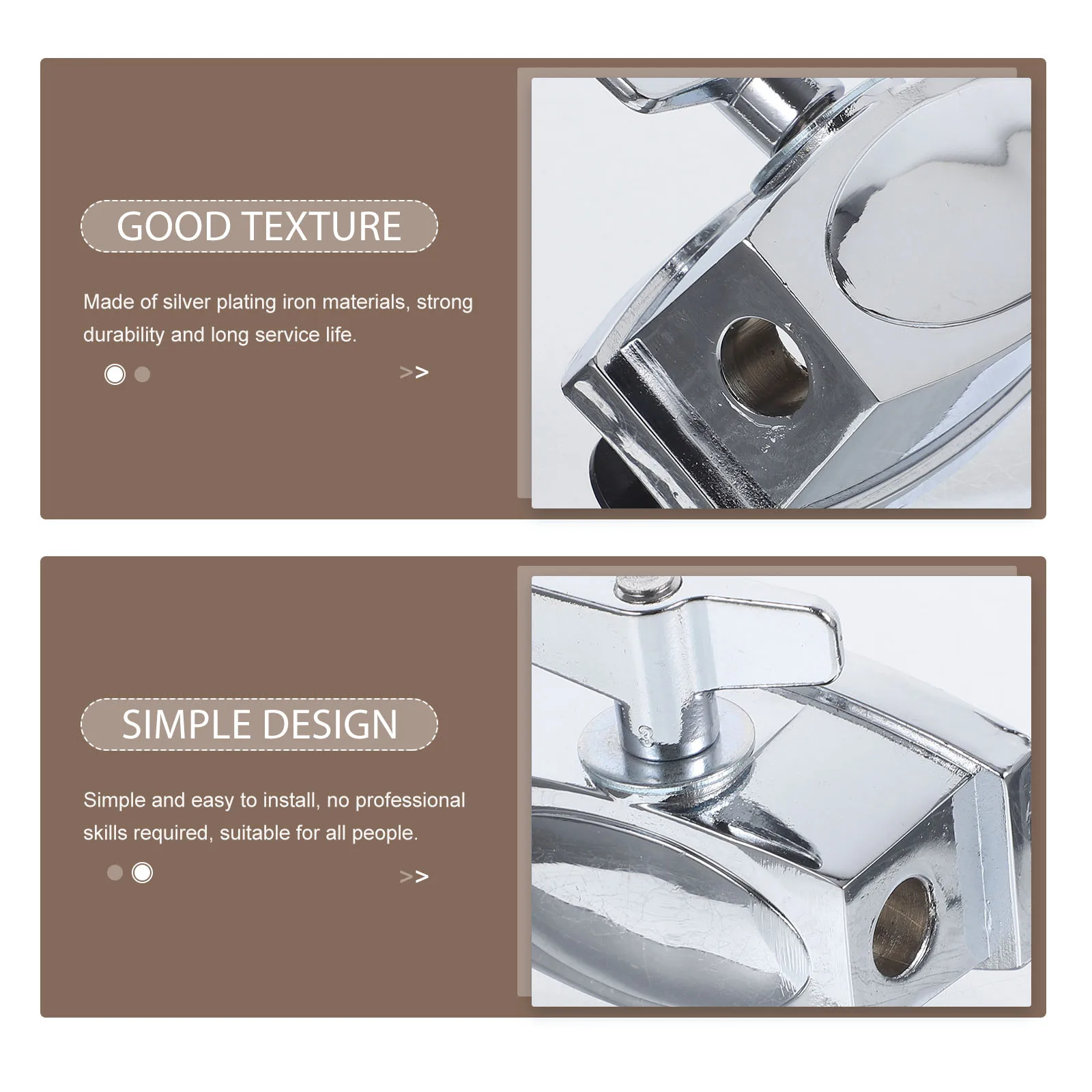 

Adjustable Tom Drum Mount Bracket 52Mm Iron Base Floor Stand Durable Instrument Part For Drum Kit Accessories Stand Holder Leg