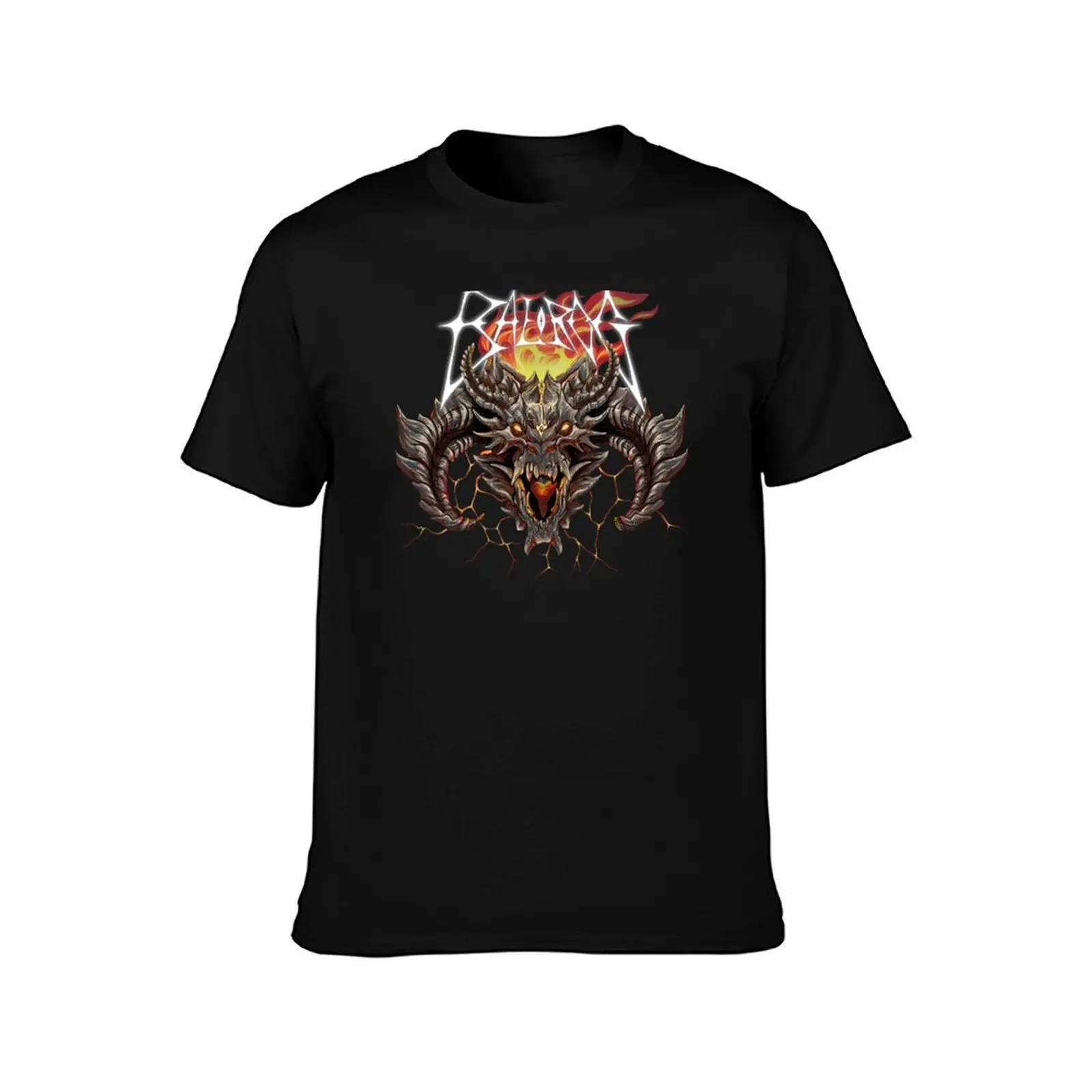 Death Metal Balrog T-Shirt Trendy Casual Short Sleeve Shirt T-Shirt