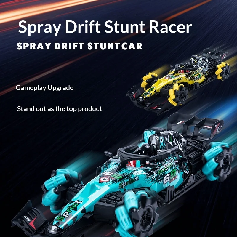 

KF25 Formula racing spray stunt car gesture induction remote control drift four-wheel racing toy