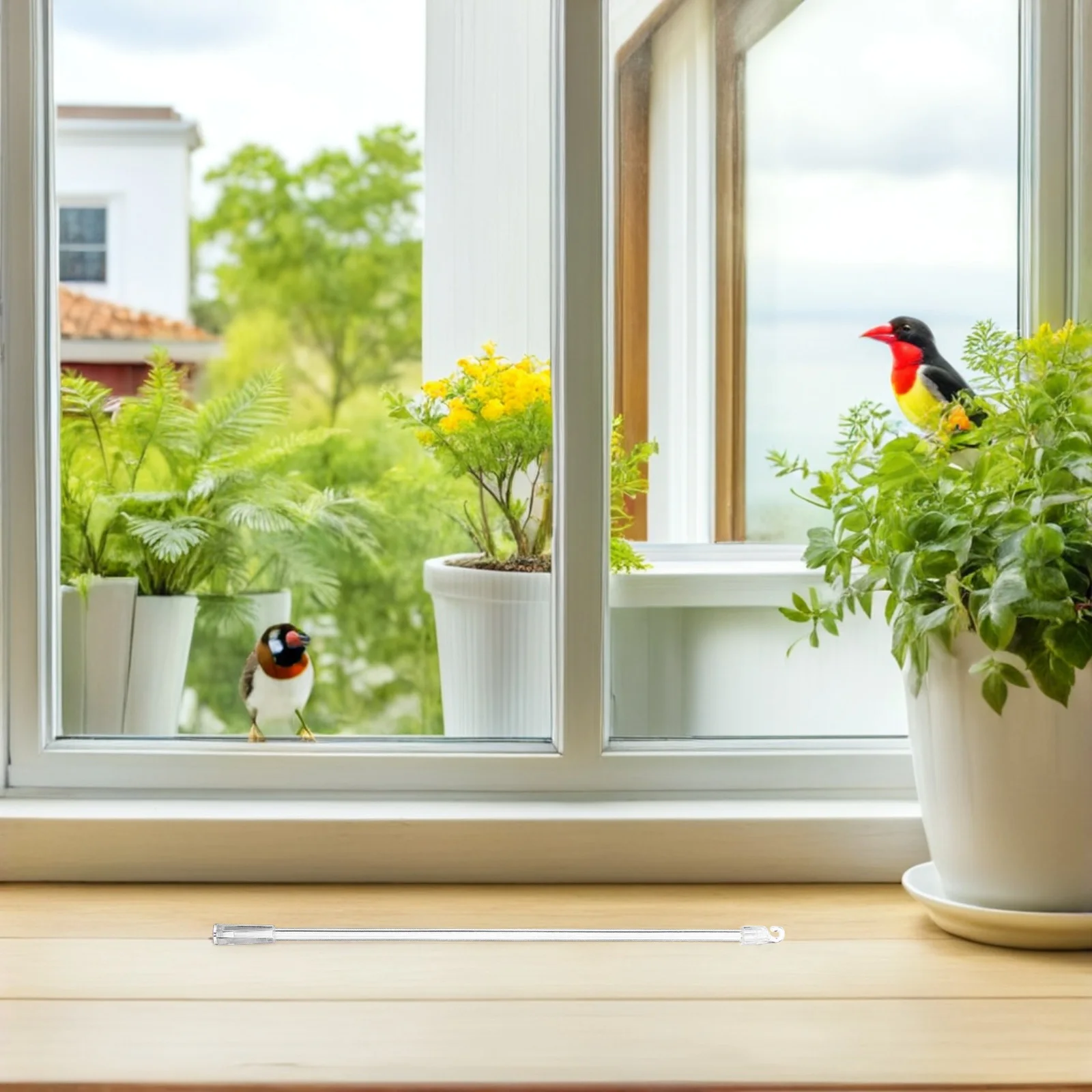 

10pcs Blind Wand Replacement: Transparent Pp Plastic Draw Rod For Cordless Blinds Cellular Roller Shades Smooth Tilt Control