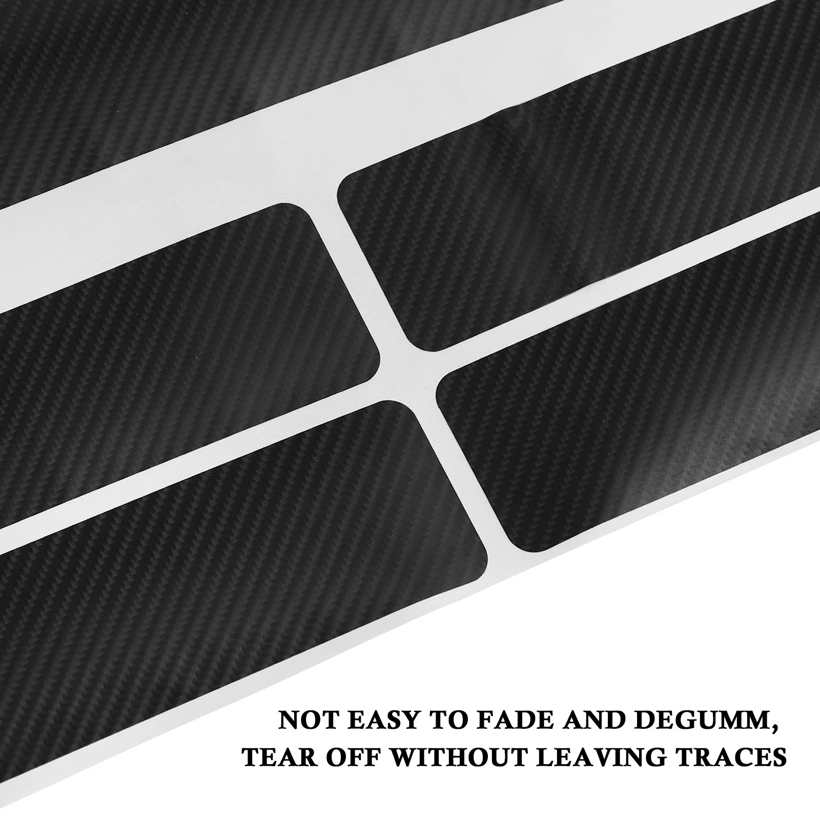 

5pcs Universal Carbon Fiber Sticker Car Door Sill Protector Scratch Resistant Waterproof Uv Proof Auto Threshold Sticker