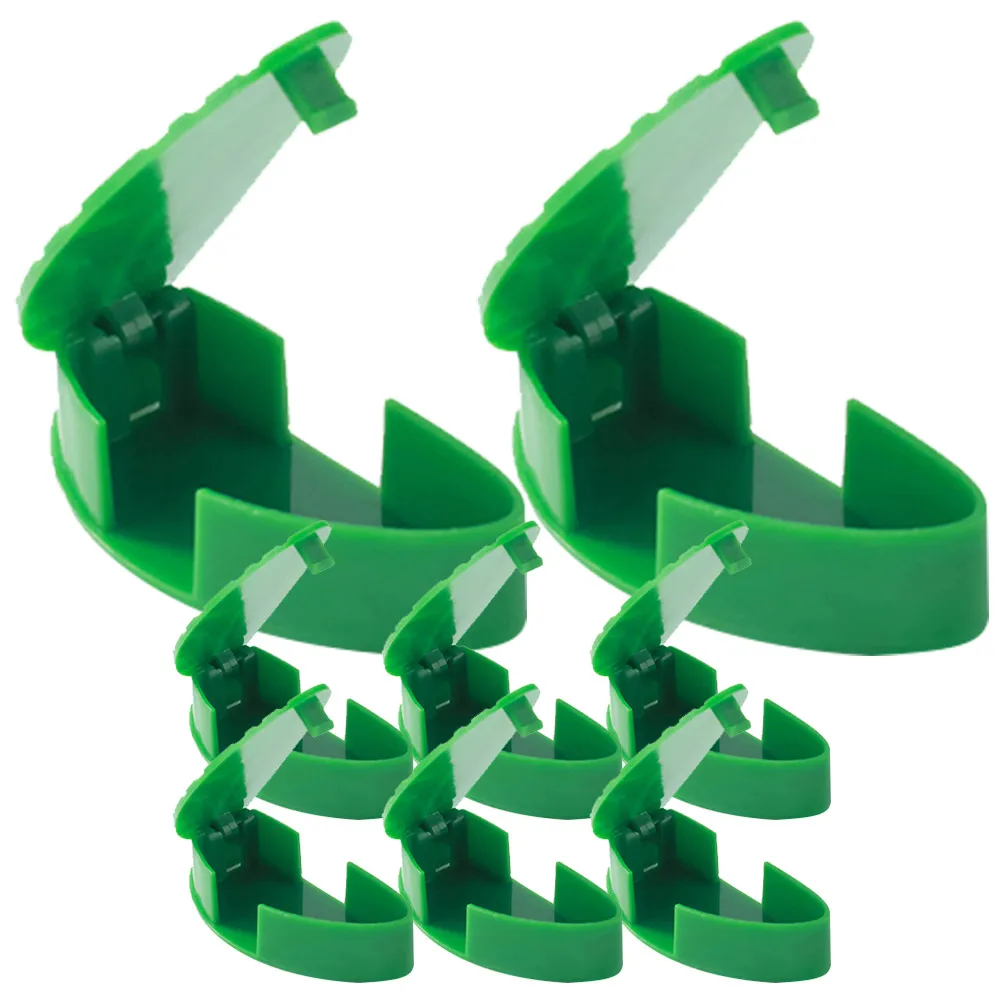 

8 Pcs Vine Fixer Green Leaf Plant Clips for Wall Securing Garden Hanging Plants Decor Tools Reusable Plastic Durable
