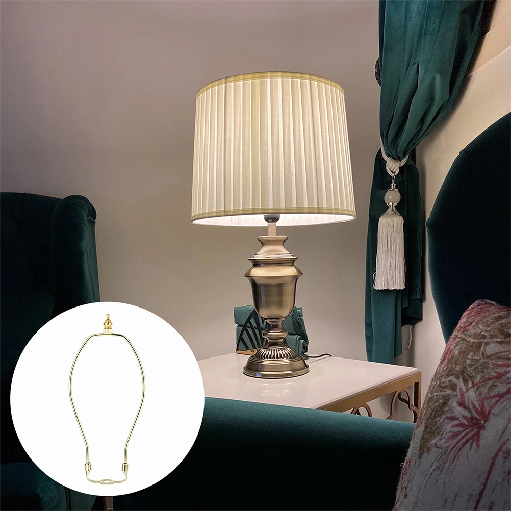 

Crystal Table Lamp Parts Floor Shade Adapter Holder Harp Plating Lampshade Frames Adjustable Brightness Versatile Style Outdoor