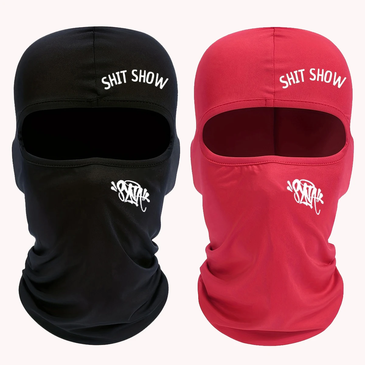 1/2/4 PC Edgy Street Art Full Face - Daily Urban Style for Outdoor Sports (Cycling and Hiking) Fast Drying Comfort