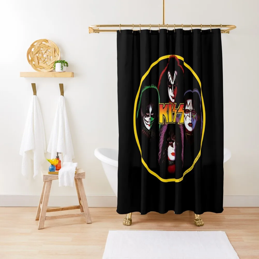 

Kiss Band Rock Stars Shower Curtain For Bathrooms With Beautiful Designs Bathtub Shower Set Curtain