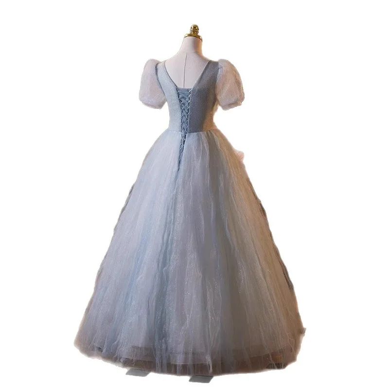 فستان سهرة خريفي فائق الجنية، مأدبة عيد ميلاد أنثى، حفل الكبار على طراز الأميرة، فستان زفاف خفيف، فستان مزاجي