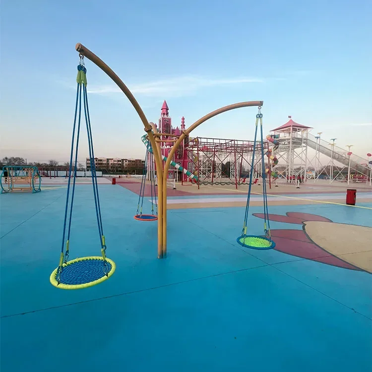 &Hanging Chair Swing and Slide - Kids Outdoor Adventure Park recension och pris