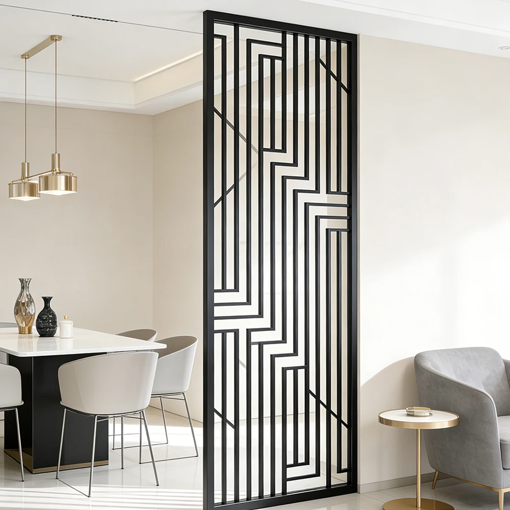 モダンスタイル装飾ゴールドメタルルームディバイダースクリーン - Partition Screen Divider のレビューと価格